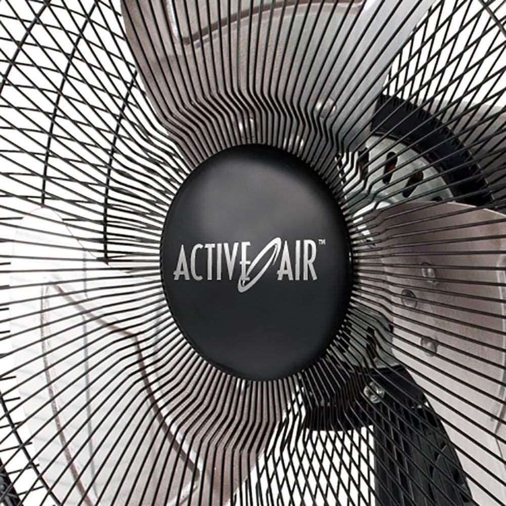 ACTIVE AIR Heavy Duty Wall Mount Fan, 16", Black