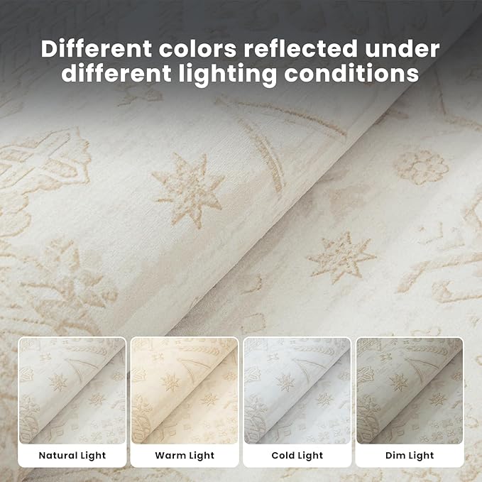 Washable Rugs 8x10 Area Rugs for Living Room- Large Vintage Rugs for Bedroom - Image 6