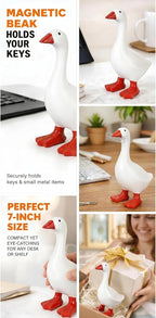 Desk Goose 7 Inch Mini Desktop Goose Statue Office Desk Decor