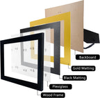 GMFrames 8.5x11 Diploma Degree Frame with Mat or Display 11x14 Certificates without Mat,Solid Wood,Black Finish with Intricate Black Rope Detail,UV Protection Acrylic