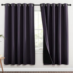 NICETOWN 100% Blackout Window Curtain Panels, 2 Pieces, 70-inch Wide Per Panel by NICETOWN