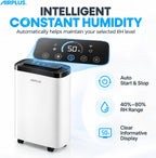 AIRPLUS Max 30 Pint Tall Dehumidifier for Home Bedroom up to 1500 Sq Ft