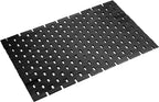 Bath Mat Bathroom Runner Long Large Rugs Floor Wood Shower Bathtub Waterproof Non Slip Accessories 16x34 Inch Easy to Clean, Natural, 1 pc