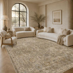 8x10 Area Rug Vintage Washable Rugs for Living Room Bedroom Nursery
