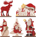 RoseCraft 5PCS Christmas Decorations for Home Farmhouse Indoor Table Decor