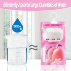 Moisture Absorbers 12 Pack，Hanging Closet Dehumidifier Bags in Wardrobes