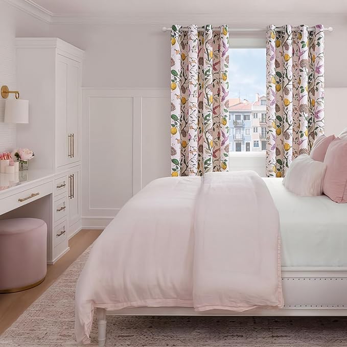 Topfinel Pink Blackout Window Curtains 72 Inch Length 2 Panels - Image 5