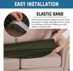 H.VERSAILTEX Velvet Stretch Individual Couch Cushion Cover Plush Cushion - Image 4