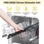 Tomorotec Triangle Roll Up Dish Drying Rack with Silicone Coating, Black