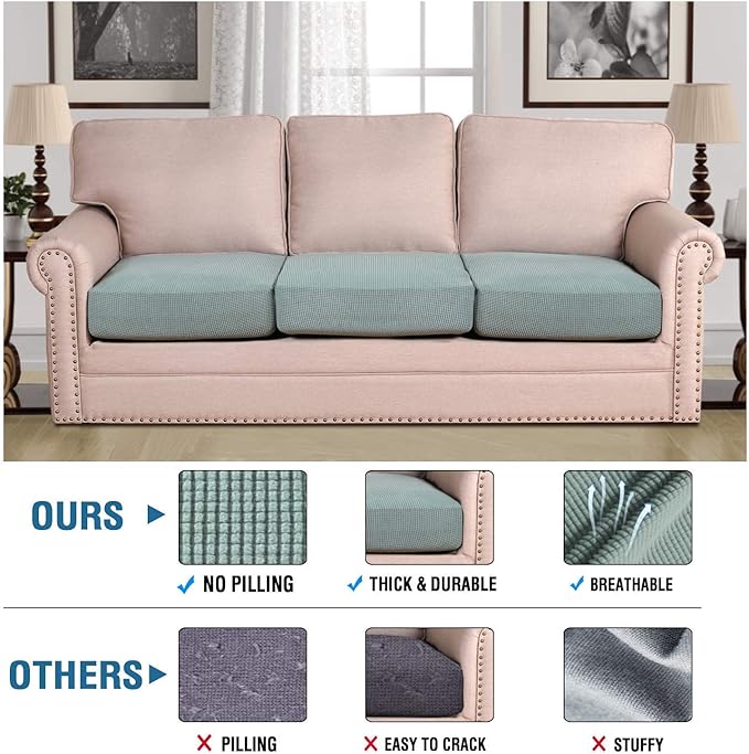 H.VERSAILTEX Super Stretch Individual Seat Cushion Covers - Image 2