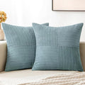 MIULEE Sky Blue Decorative Euro Sham Pillow Covers 24x24 Inch by MIULEE