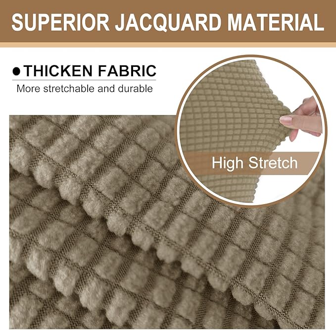 U-NICE HOME Stretch Futon Cover Armless Bed Slipcover - Image 3