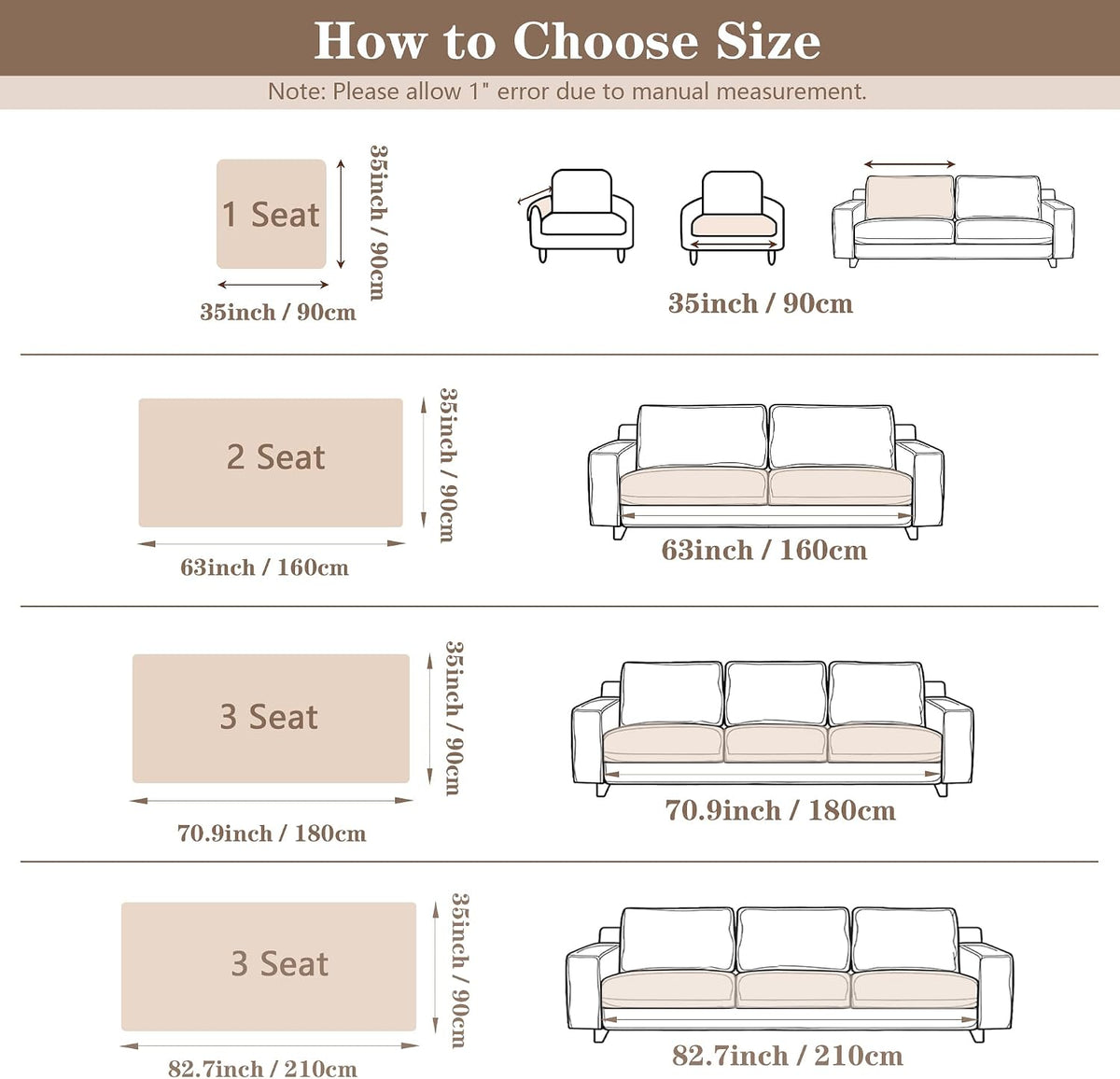 MYSKY HOME Couch Cover for Dogs, Plush Soft Sofa Cover Washable, Couch Covers for 3 Cushion Sofa Pet Friendly, Waterproof Non-Slip Durable Sofa Slipcover Furniture Protector, Moss Green, 35"x83"