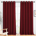 NICETOWN Burgundy Red 102 inch Curtains by NICETOWN