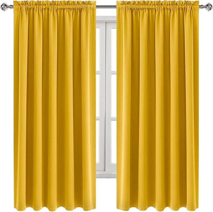 DWCN Blackout Curtains for Bedroom – Rod Pocket Thermal Insulated Noise - Image 9