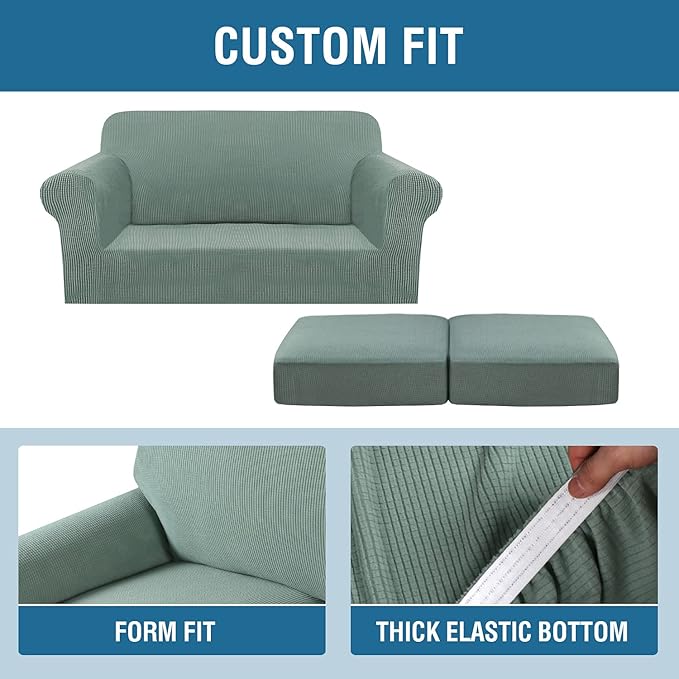 H.VERSAILTEX 3 Piece Stretch Sofa Covers - Image 4