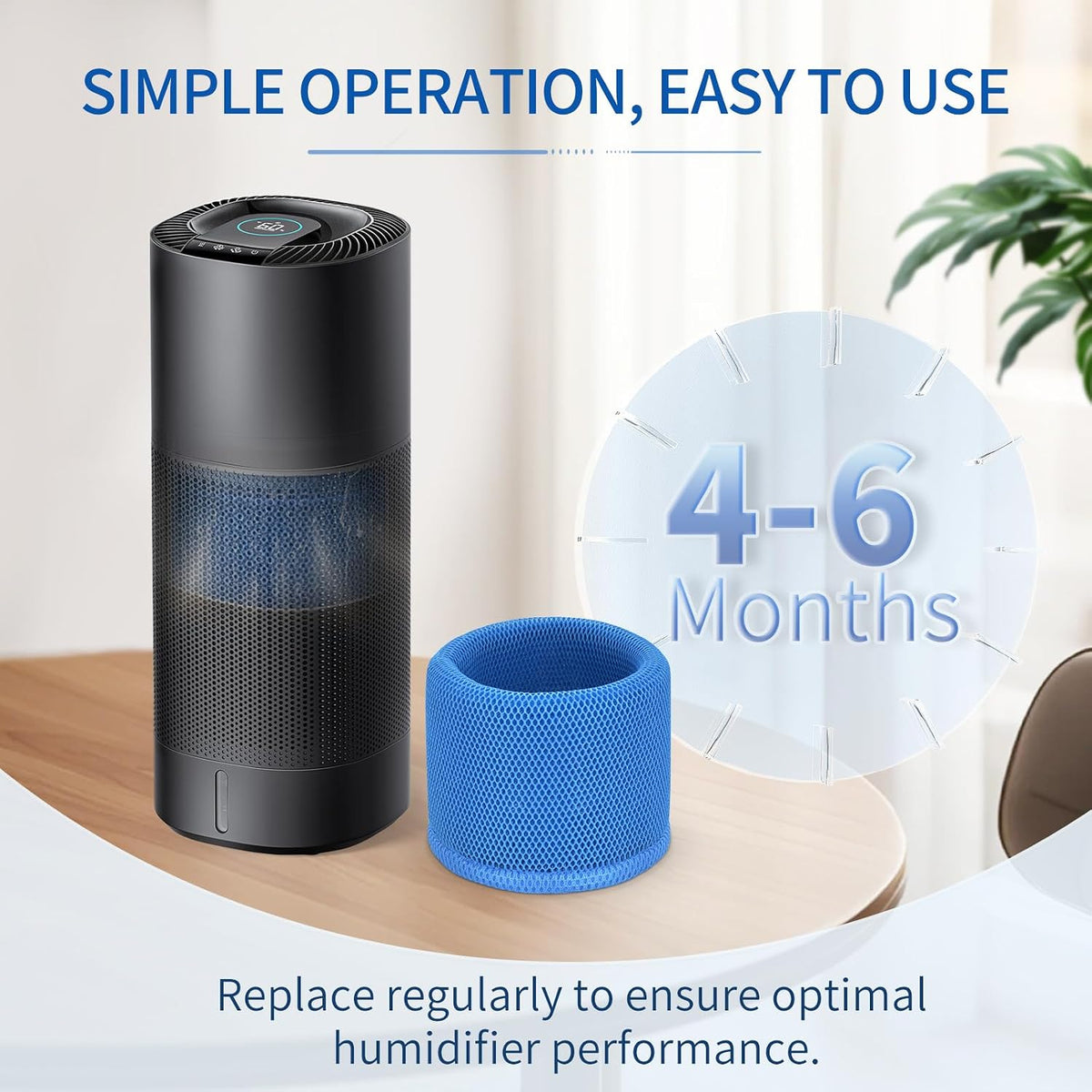774S Humidifier Filter Compatible with DREO 774S Smart Humidifier