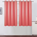 LEMOMO Coral Blackout Curtains 52 x 54 Inch Length/Set of 2 Curtain by Lemomo