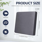 8Pcs Outdoor Cushion Covers, Patio Cushion Covers, Stretch Elastic Slipcovers - Image 2