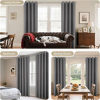 Joydeco Blackout Curtains 108 Inch Length 2 Panels Set, Thermal Insulated Long - Image 6