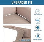 H.VERSAILTEX Super Stretch Individual Seat Cushion Covers Sofa Covers Couch - Image 6