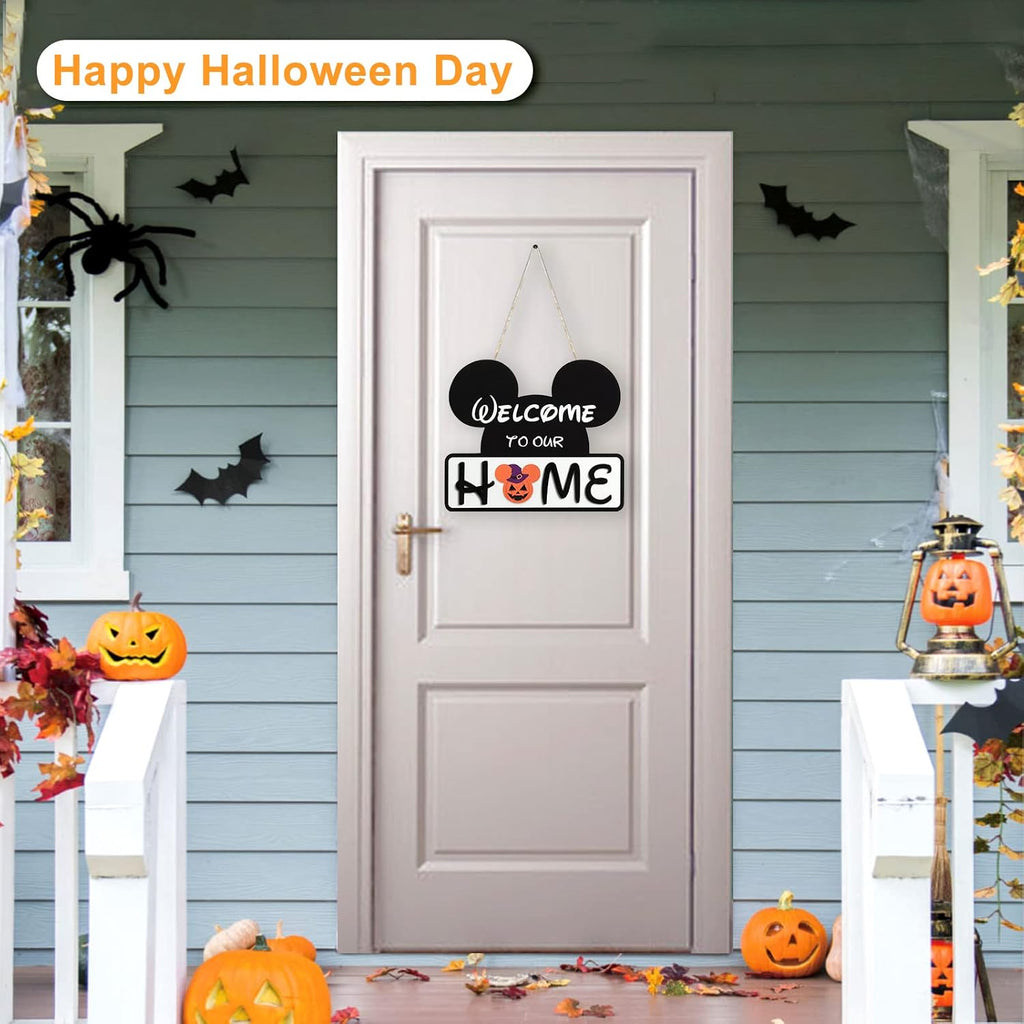 Cute Mouse Interchangeable Seasonal Welcome Door Sign
