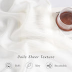 NICETOWN Sheer Curtains for Living Room 96 inches Long, Grommet Casual Style - Image 4