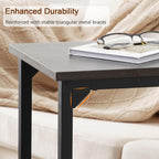 AMHANCIBLE C Shaped End Table Set of 2, Couch Side Table that Slide Under