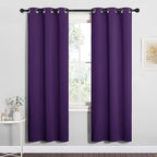 NICETOWN Royal Purple Blackout Curtains 78 inches Length by NICETOWN