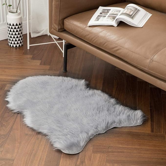 MIULEE Fluffy Rug Soft Shaggy Faux Fur Area Rug Luxury Plush Sheepskin Carpet - Image 6
