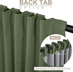 100% Blackout Shield Linen Blackout Curtains - Image 5