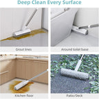 MOPALL Shower Bathtub Scrubber Brush for Cleaning with 55" Long Handle