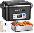Cordless Electric Lunch Box Rechargeable for Men, 1.4L
