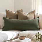 MIULEE Decorative Long Lumbar Throw Pillow Cover - Image 3