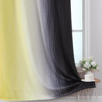 Estelar Textiler Black and Yellow Blackout Curtains 45 Inch Length, Full Light - Image 6