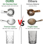 Cocktail Mixing Glass with Strainers Set