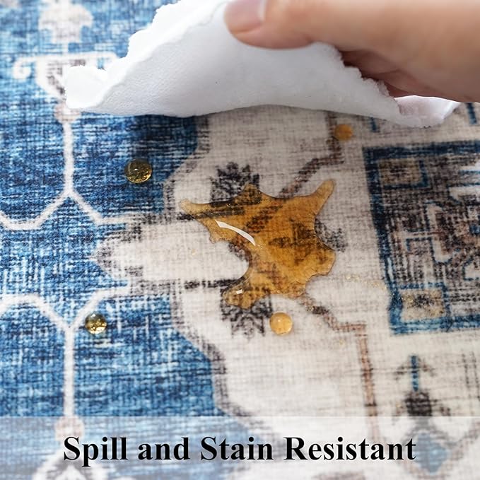 2x5 Washable Hallway Runner Rug: Indoor Farmhouse Entryway Kitchen Rugs - Image 6