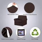 H.VERSAILTEX 2-Pieces Chair Cover Slipcover Furniture Protector Armchair Cover - Image 4