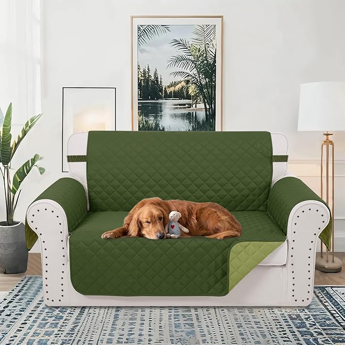 Reversible Loveseat Sofa Covers Couch Cover Furniture Protector - Image 2