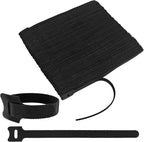 212 PCS Reusable Cable Ties, Adjustable Cable Organizer, Hook-Loop Cable Management - 8 Inch