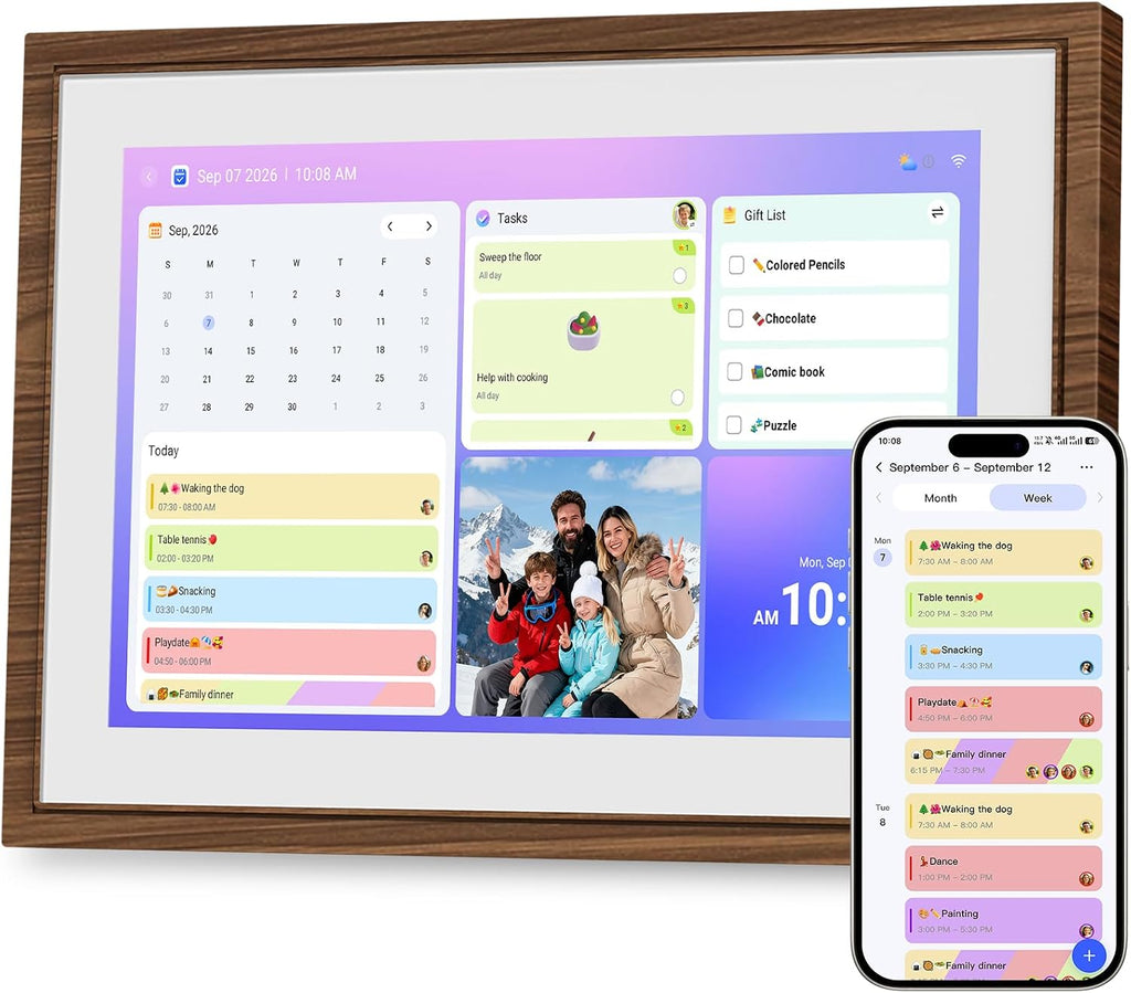 10.1" Digital Calendar, Full HD Smart Display for Family Organizer
