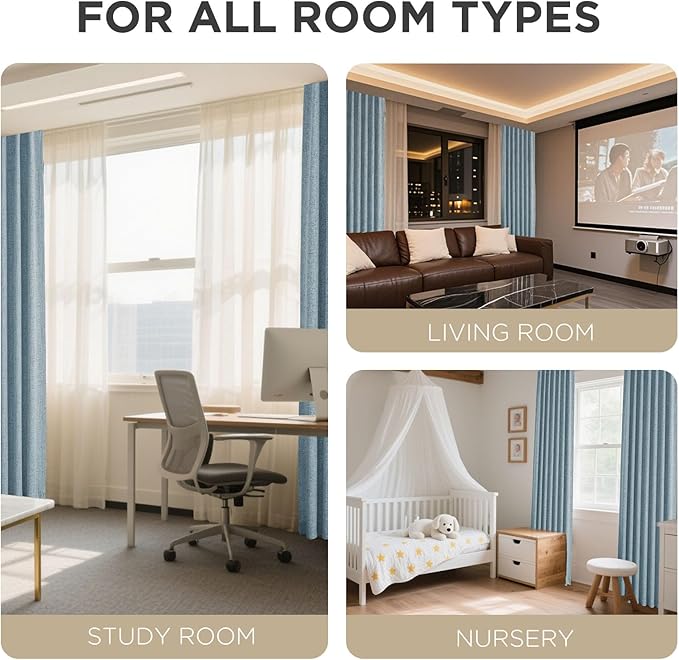 Joydeco Blackout Curtains for Bedroom - Image 8