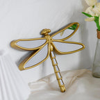 Decorative Golden Dragonfly Wall Mirror