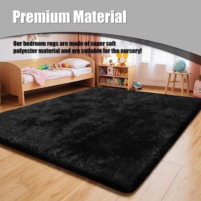 Ultra Soft Fluffy Area Rugs for Bedroom Living Room 10x12, Nursery Rug - Image 7