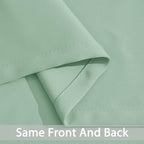 Yakamok Light Sage Green Blackout Curtains-Room Darkening Green Thermal - Image 4
