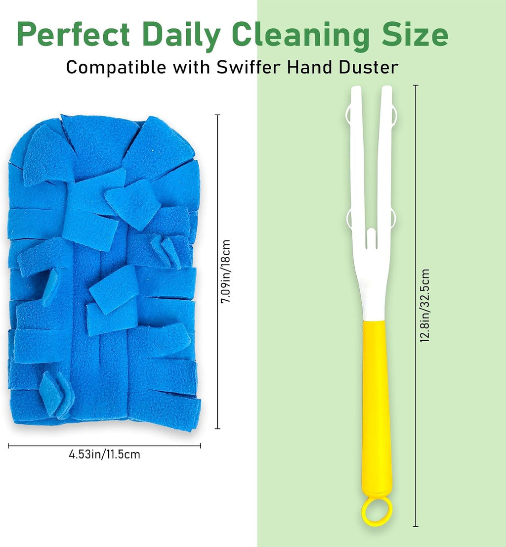 Reusable Duster Refill & Feather Dusters - 12 Pads, Dusting, Cleaning Tools