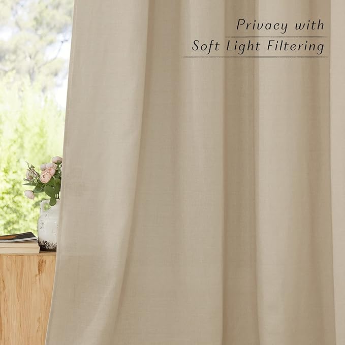 NICETOWN Thick Linen Curtains Privacy - Image 3
