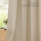 NICETOWN Thick Flax Linen Curtains - Image 5