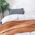BOURINA Almond Throw Blanket 60x80 Inches Throw Textured Solid Soft Sofa Throw - Image 6