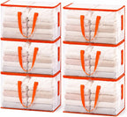 KYODOLED 10-Pack Clear Moving Bags Heavy Duty Extra Large, Storage Totes